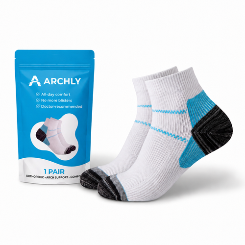 White Ankle Compression Socks