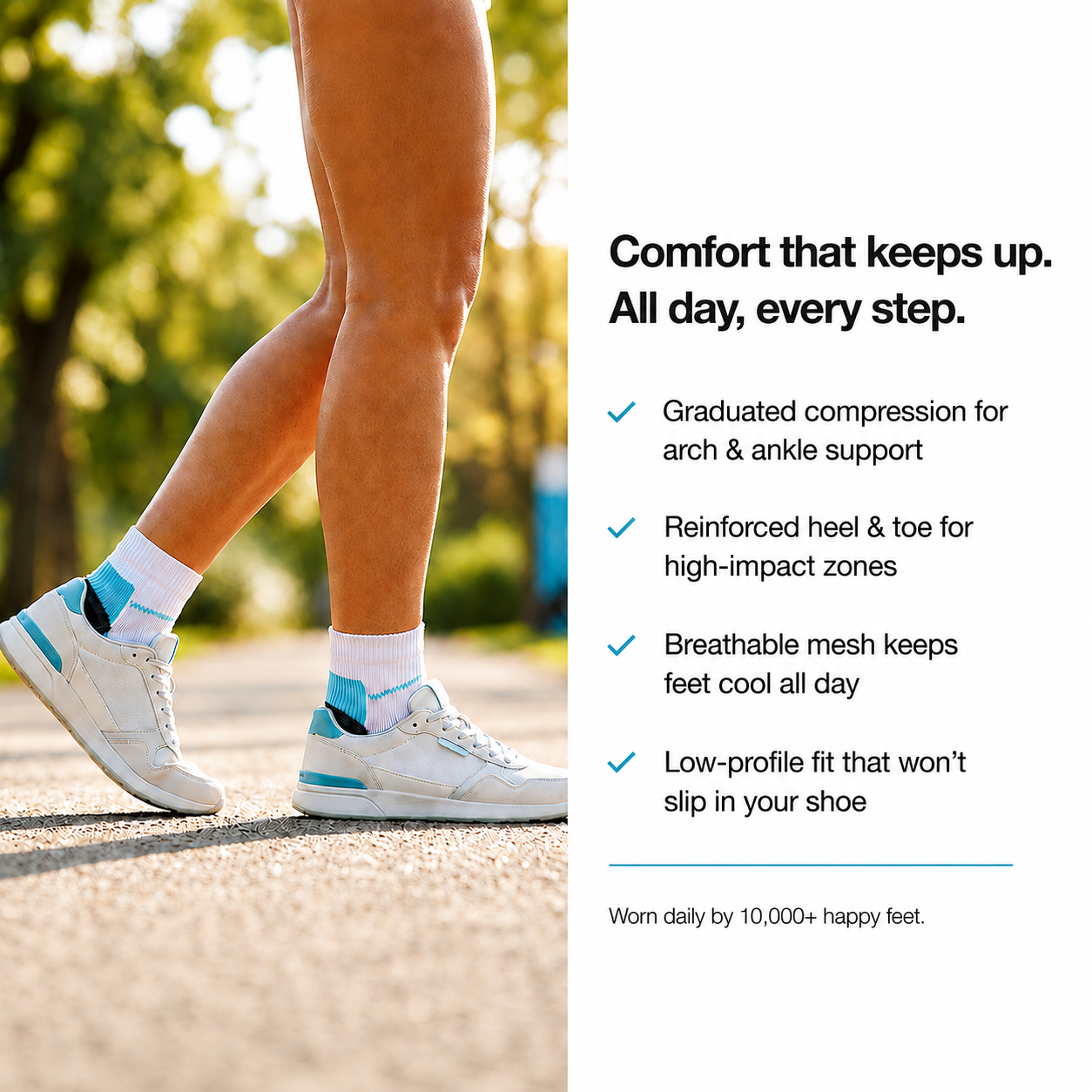 3 Pair Archly All-Day Compression Socks